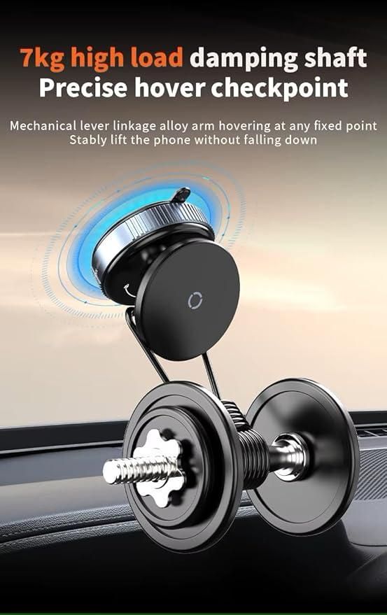 MagGrip 360 - Magnetic Suction Phone Holder (non-extendable) - Vacuum Suction - For All Mobile Phones