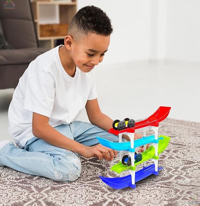 Ramp Racer - Multi Level Ramp Racing Car Toy Set - 3+ Years