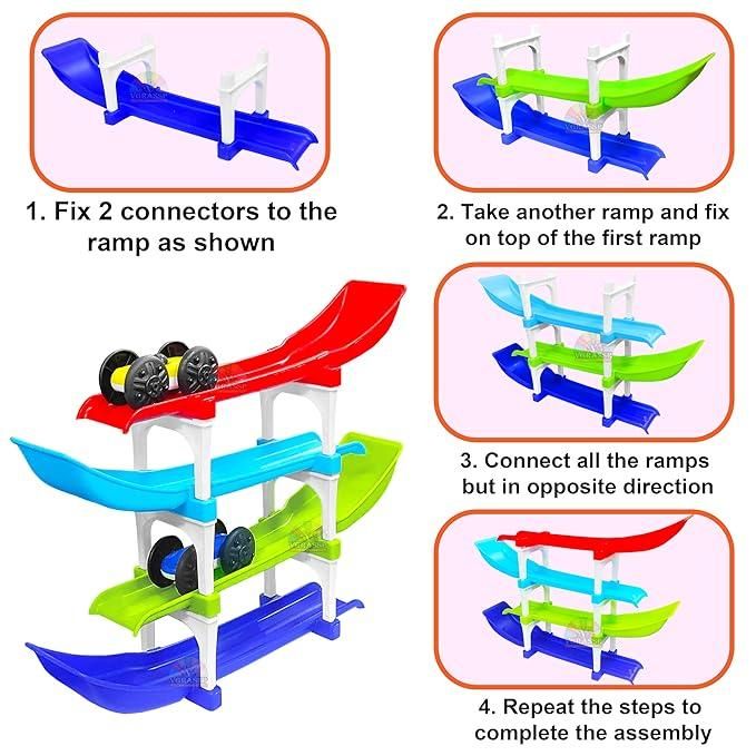 Ramp Racer - Multi Level Ramp Racing Car Toy Set - 3+ Years