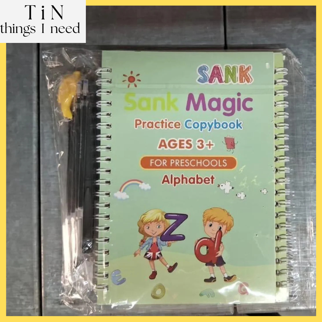 Magic CopyBook for Pre-School & Nursery - 4 Reusable Books