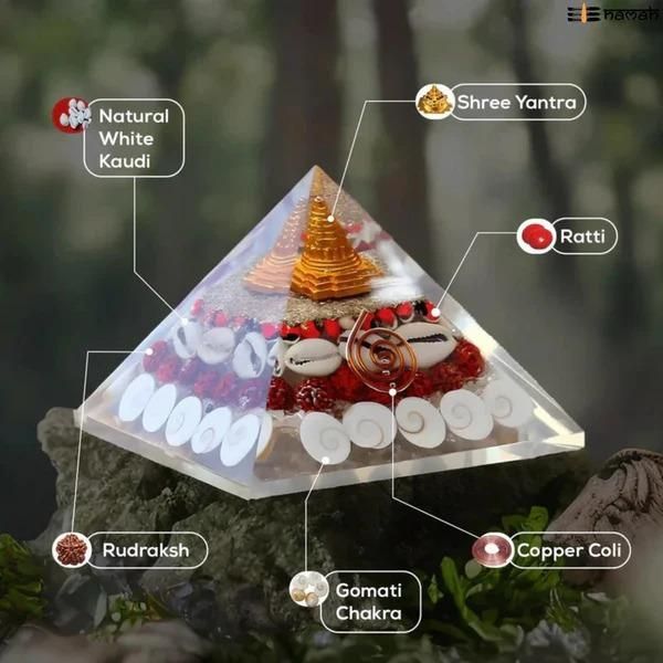 Crystal Gomati Chakra Laxmi Pyramid