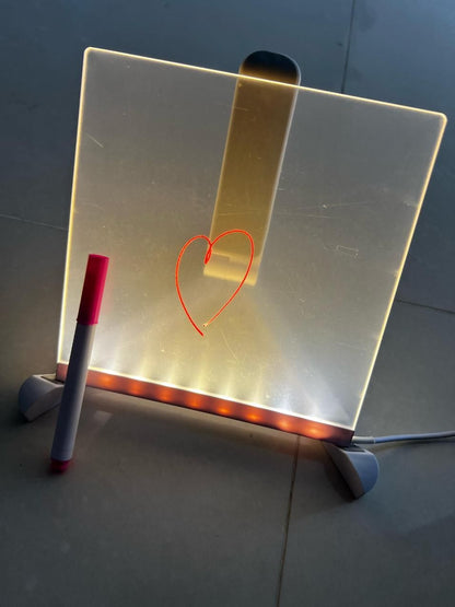 DIY 3D Acrylic Writing Board with Pen & LED Table Lamp | 2+ Years