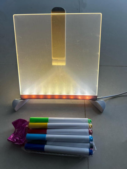 DIY 3D Acrylic Writing Board with Pen & LED Table Lamp | 2+ Years