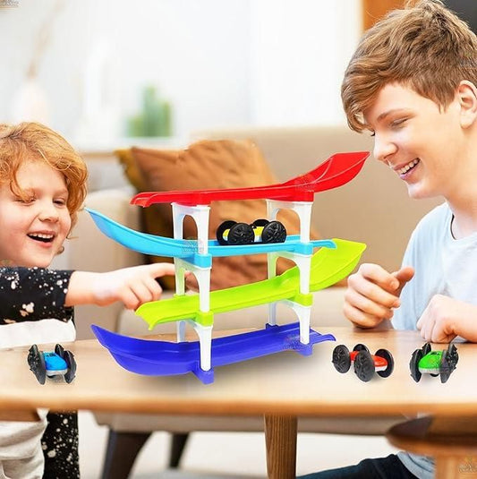 Ramp Racer - Multi Level Ramp Racing Car Toy Set - 3+ Years