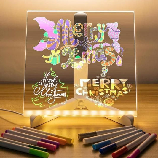 DIY 3D Acrylic Writing Board with Pen & LED Table Lamp | 2+ Years
