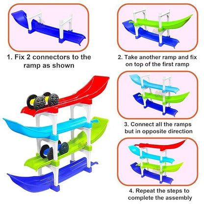 Ramp Racer - Multi Level Ramp Racing Car Toy Set - 3+ Years