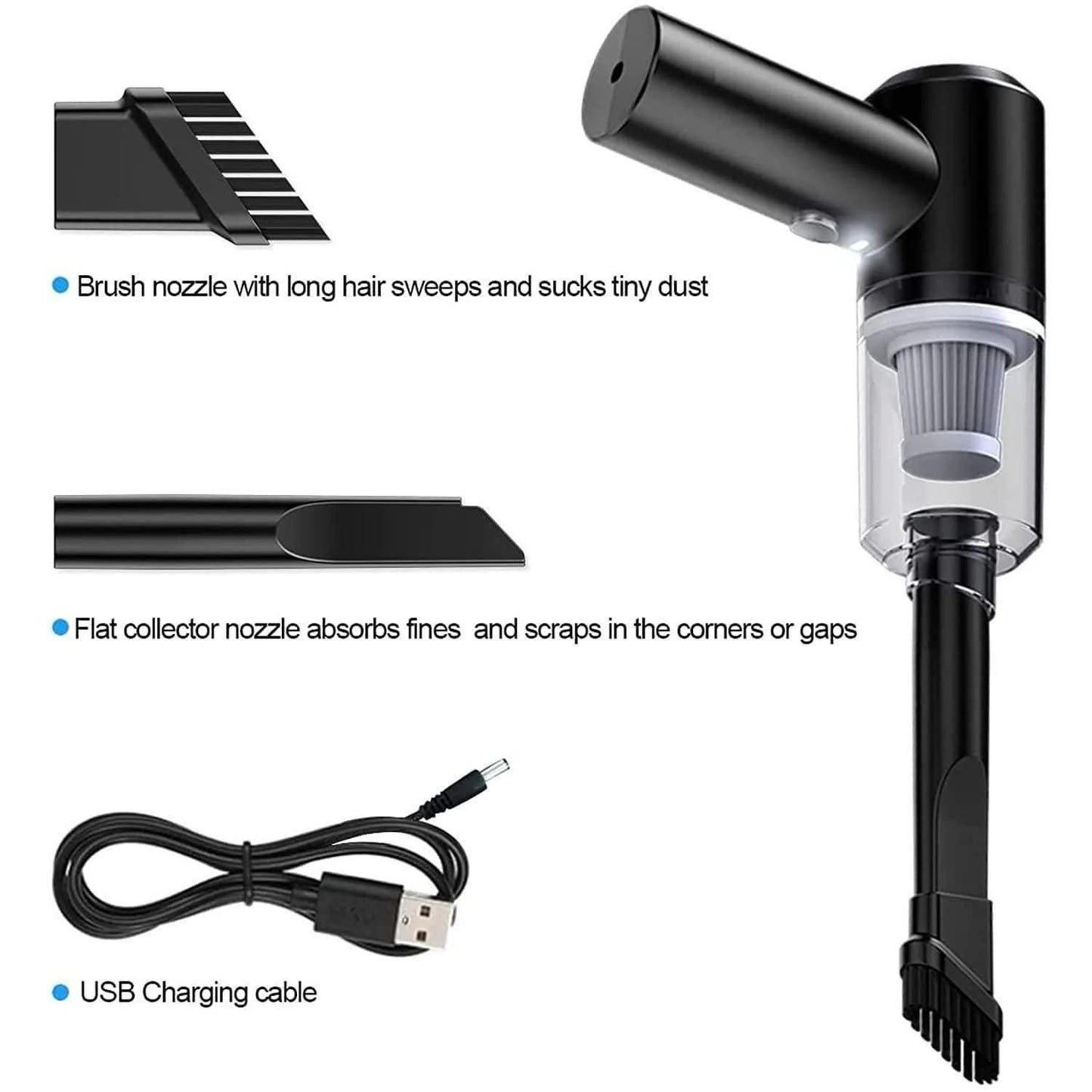 Wireless Portable Vacuum Cleaner for Home & Car