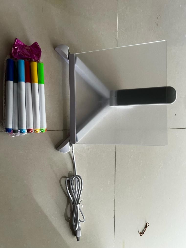 DIY 3D Acrylic Writing Board with Pen & LED Table Lamp | 2+ Years