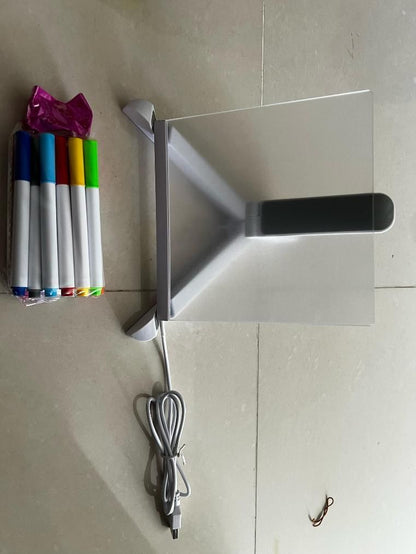 DIY 3D Acrylic Writing Board with Pen & LED Table Lamp | 2+ Years