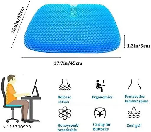 Gel Seat Cushion for Chair & Car Seat
