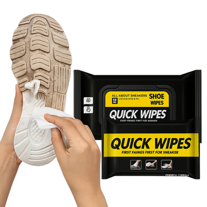 Quick Sneaker & Shoe Cleaning Wipes - Pack of 80 Wipes - BUY 1 + GET 1 FREE - Natural & Instant