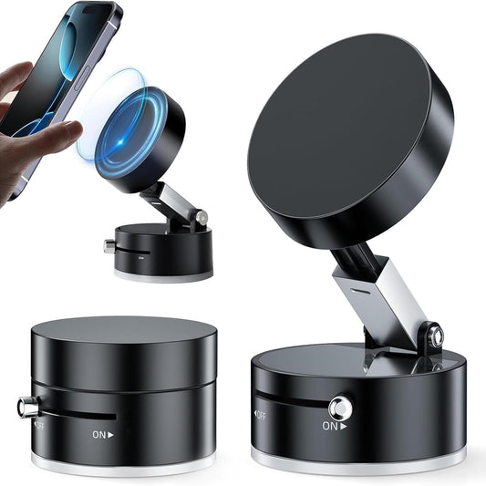 MagGrip Magnetic Phone Holder (Extendable) - Powerful Vacuum Suction - For All Mobile Phones