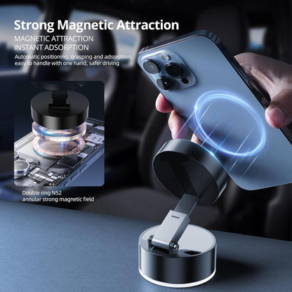 MagGrip Magnetic Phone Holder (Extendable) - Powerful Vacuum Suction - For All Mobile Phones
