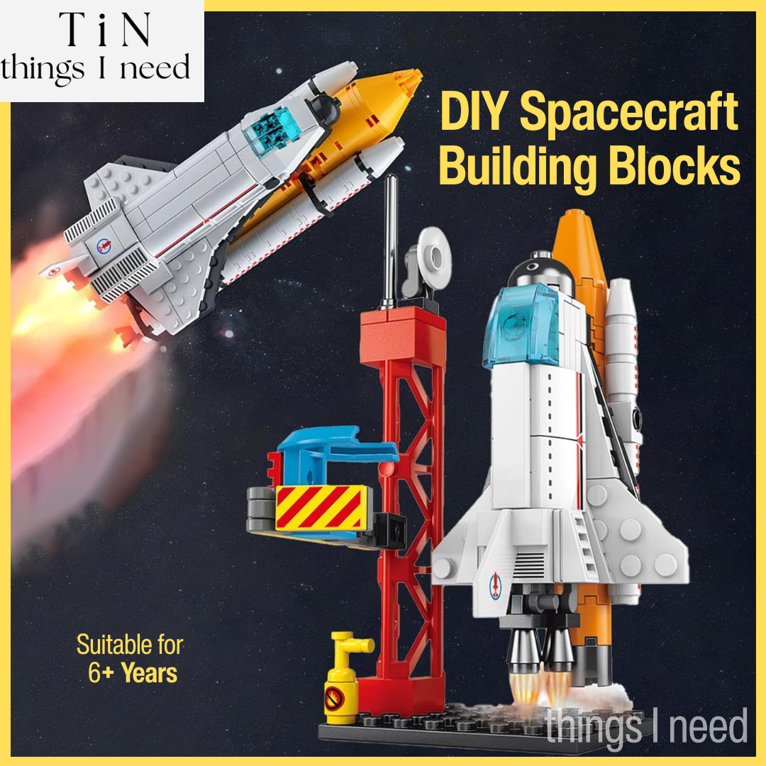 DIY 8-in-1 Spacecraft Building Blocks for Kids - 6+ Years