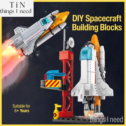 DIY 8-in-1 Spacecraft Building Blocks for Kids - 6+ Years