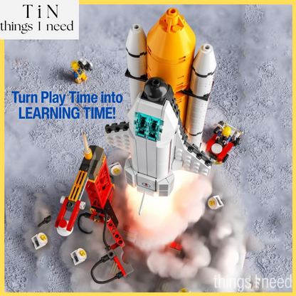 DIY 8-in-1 Spacecraft Building Blocks for Kids - 6+ Years