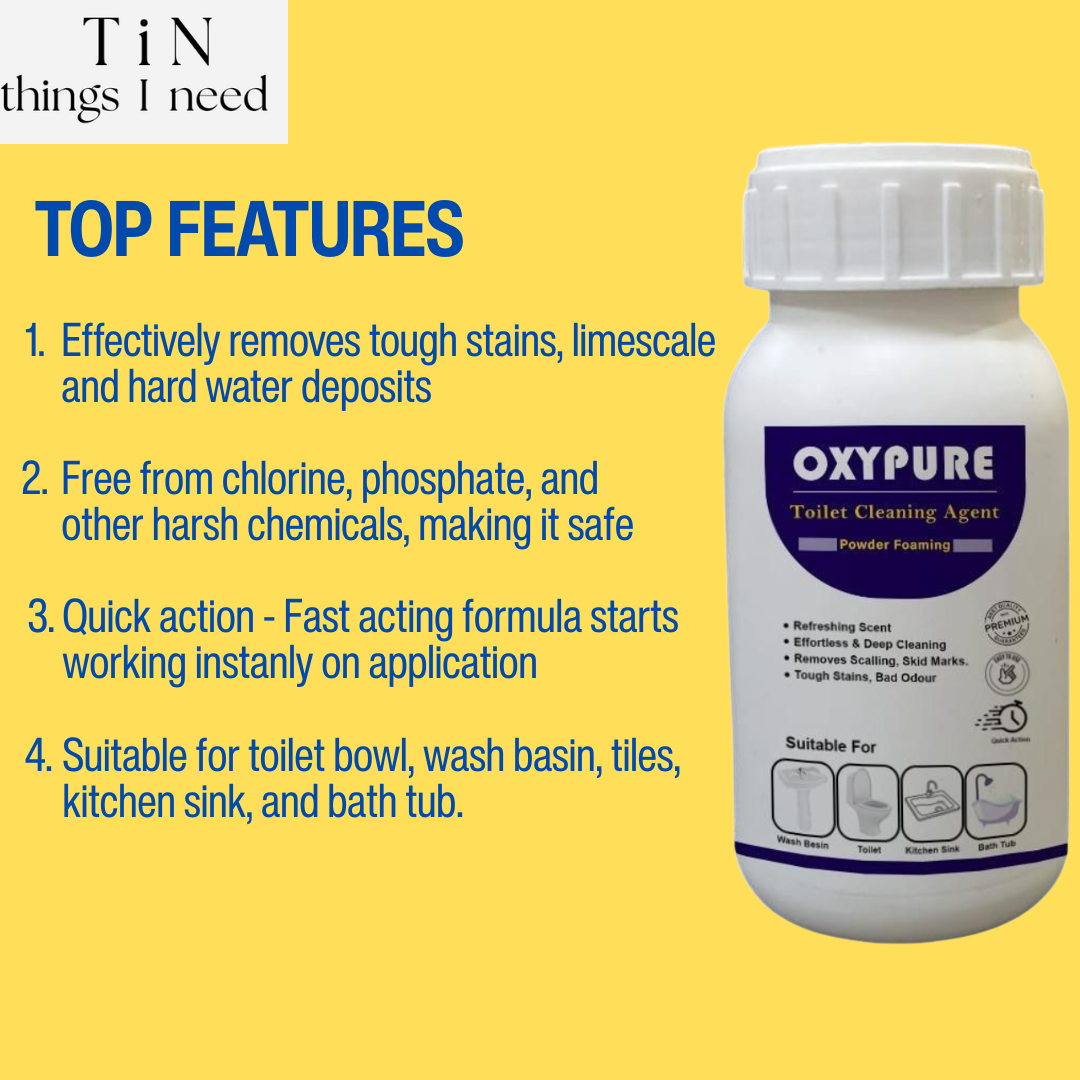 Toilet Cleaning & Foaming Agent 100 gm - Buy 1 + Get 1 FREE
