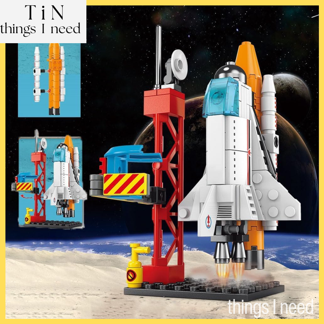 DIY 8-in-1 Spacecraft Building Blocks for Kids - 6+ Years